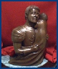 Knight & Child sculpture