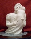 Knight & Child sculpture